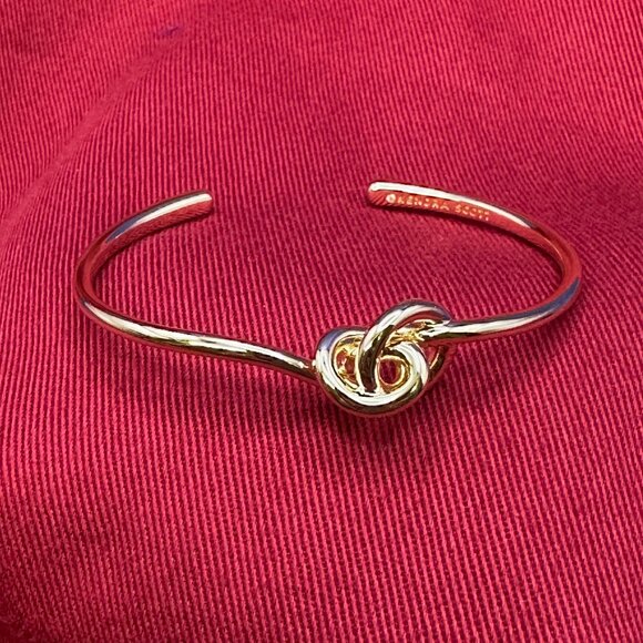 Kendra Scott Presleigh Love Knot Cuff Bracelet Gold-Tone - Picture 8 of 11